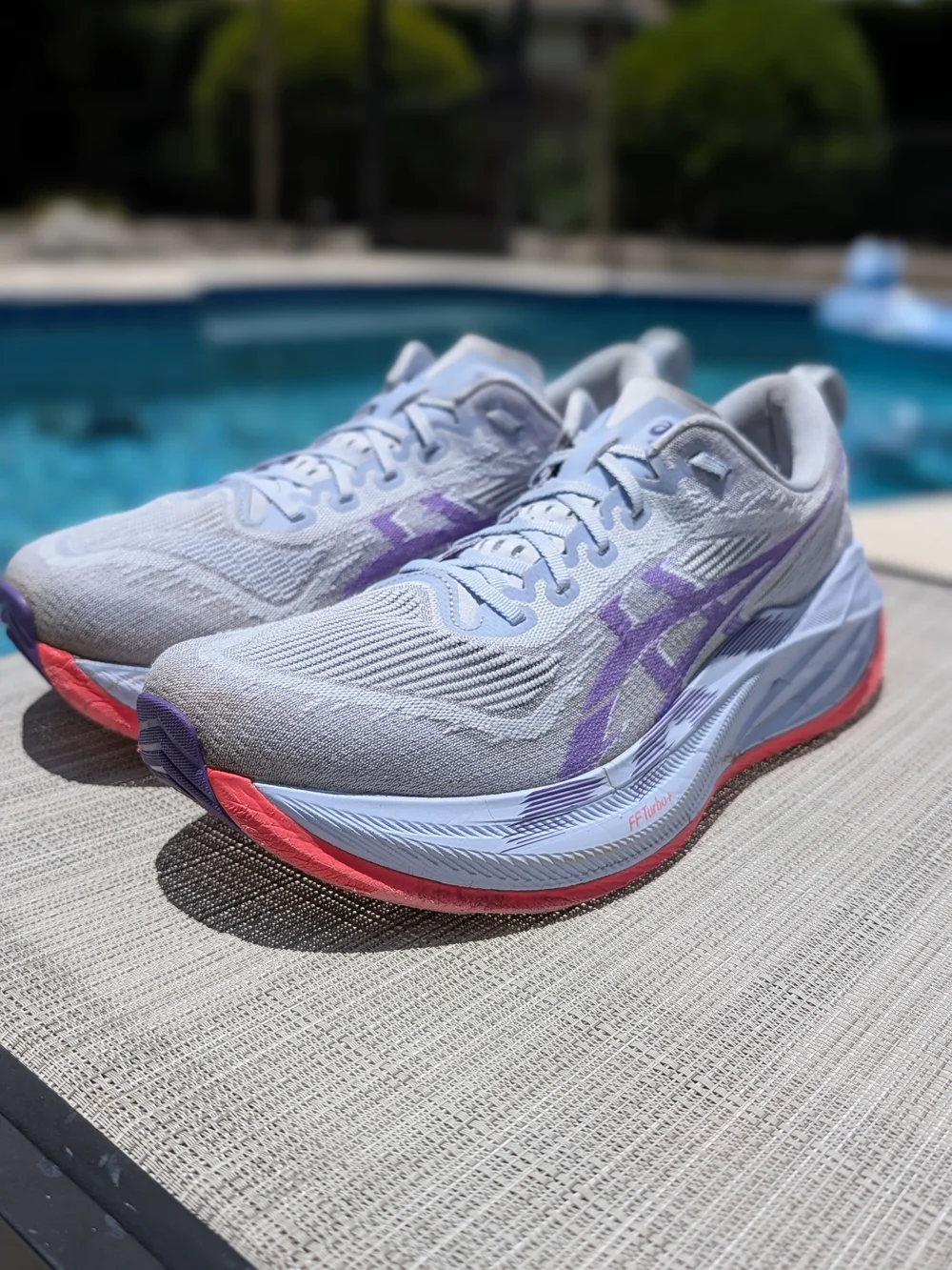 ASICS Superblast 2 Unisex Running Shoes Grey Purple 1013A142 Mens 11 Womens 12.5 - Picture 2 of 12